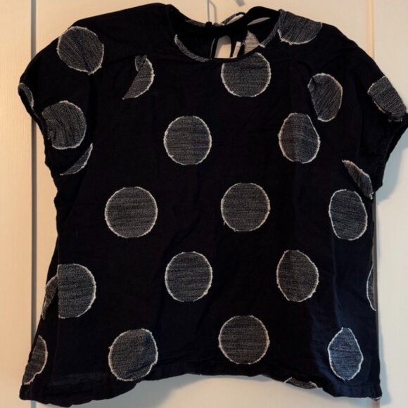 Hansel from Basel Clemence Top in Black Dot - Picture 2 of 5